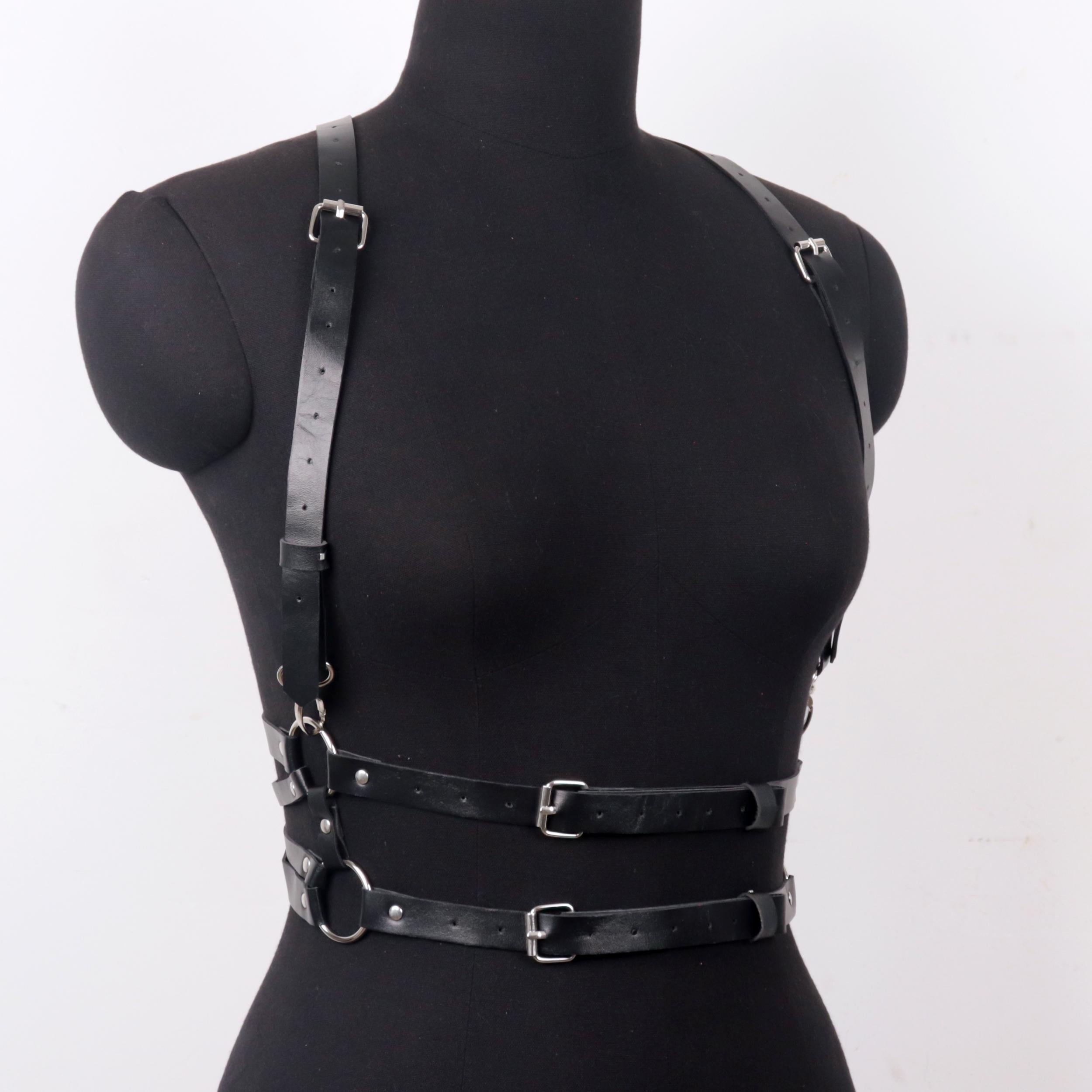 Adjustable PU Leather Waistband Corset Belt for Night Club