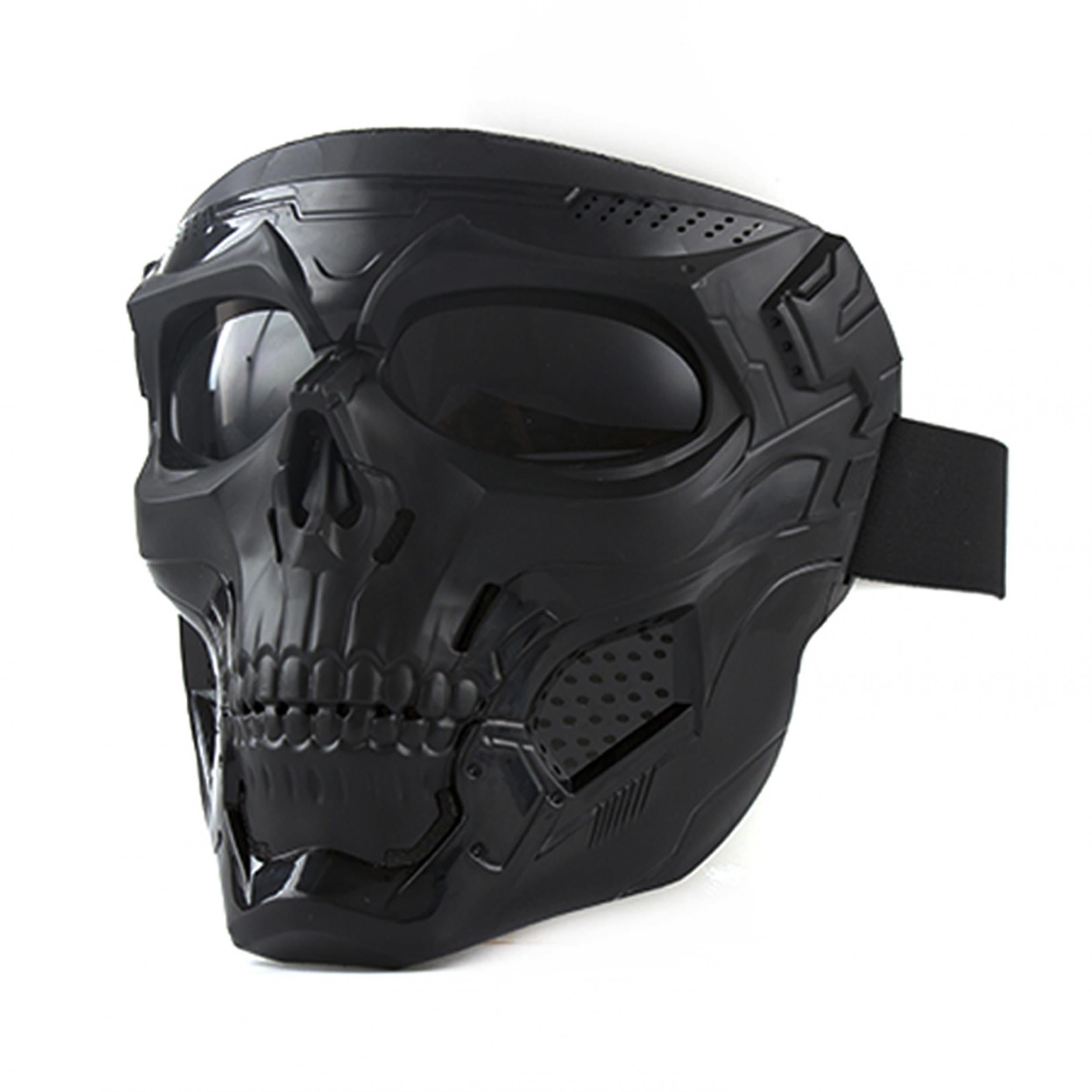 Full Face Airsoft Skull Mask With PC Lens Eye Protection