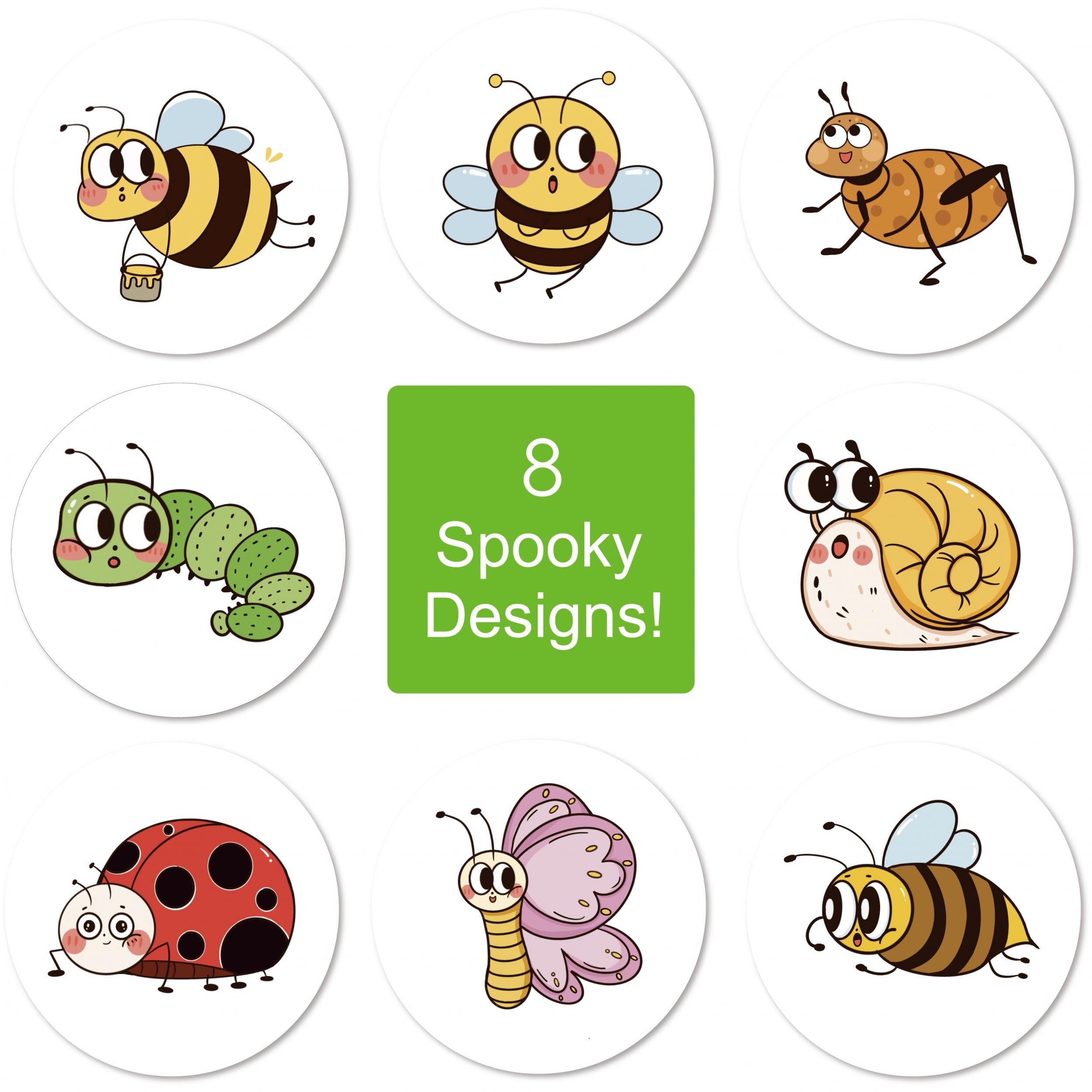 500pcs Cartoon Bee Butterfly Insect Reward Sticker