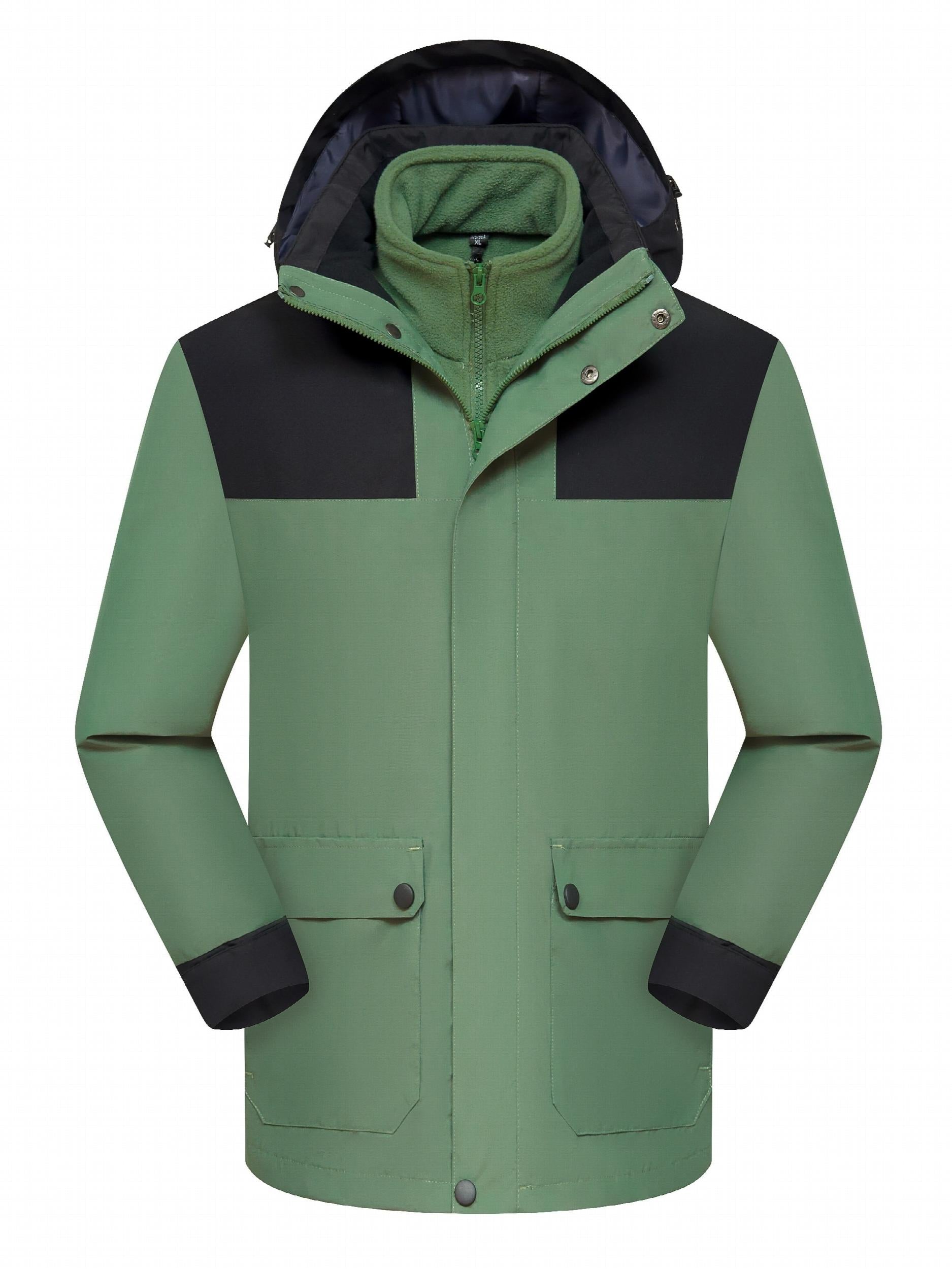Windproof Waterproof Thermal Outdoor Jacket Large Pocket