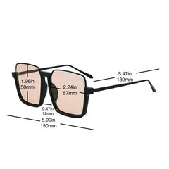 Large Square Sunglasses for Women Men Casual Jelly Gradient Glasses