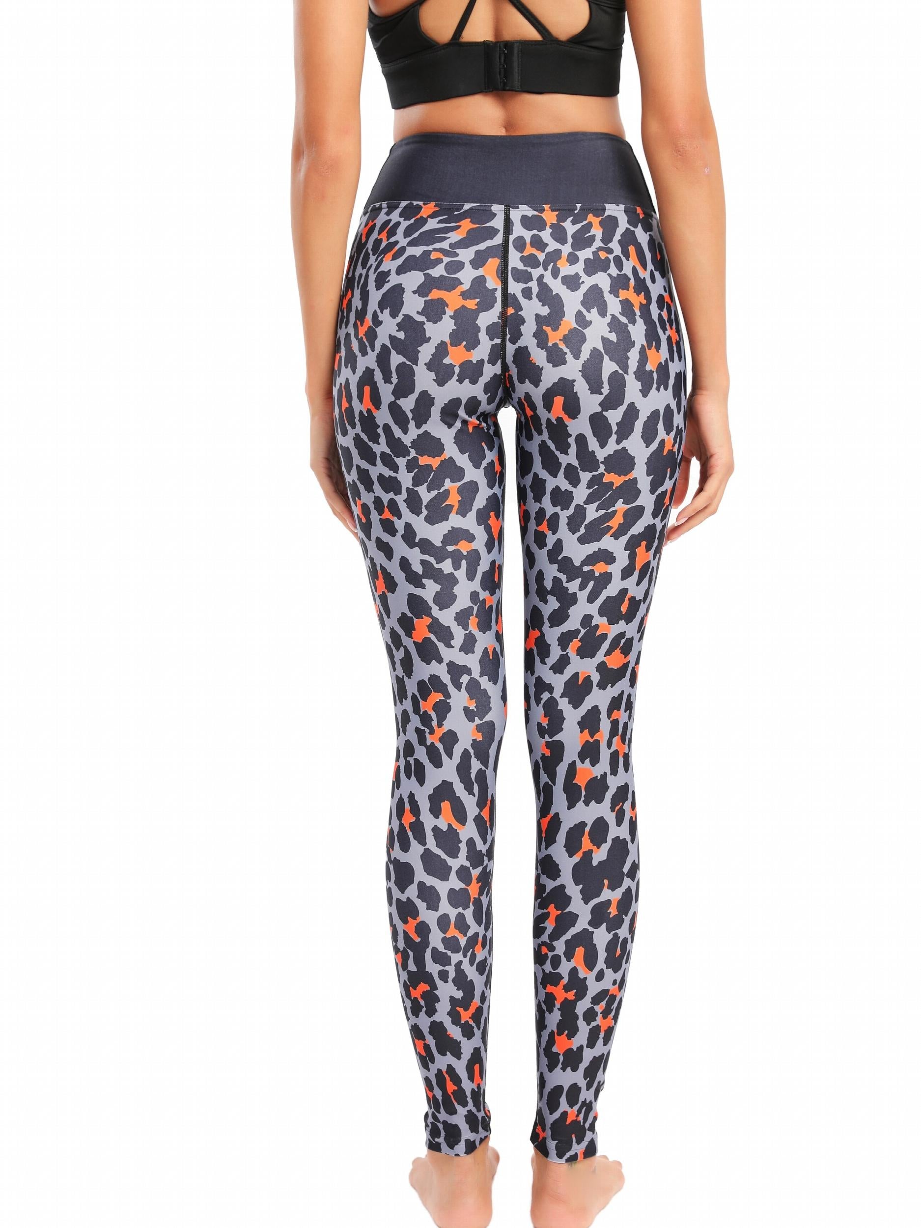 Personality Flower Print High Waist Butt Lifting Leggings