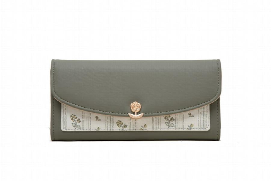 Women's Long Handbag and Print Small Fresh Wallet