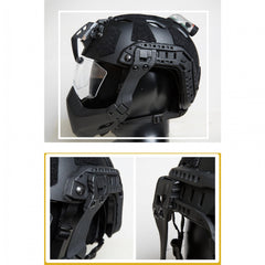 Universal Helmet Rail Half Seal Protective Mask