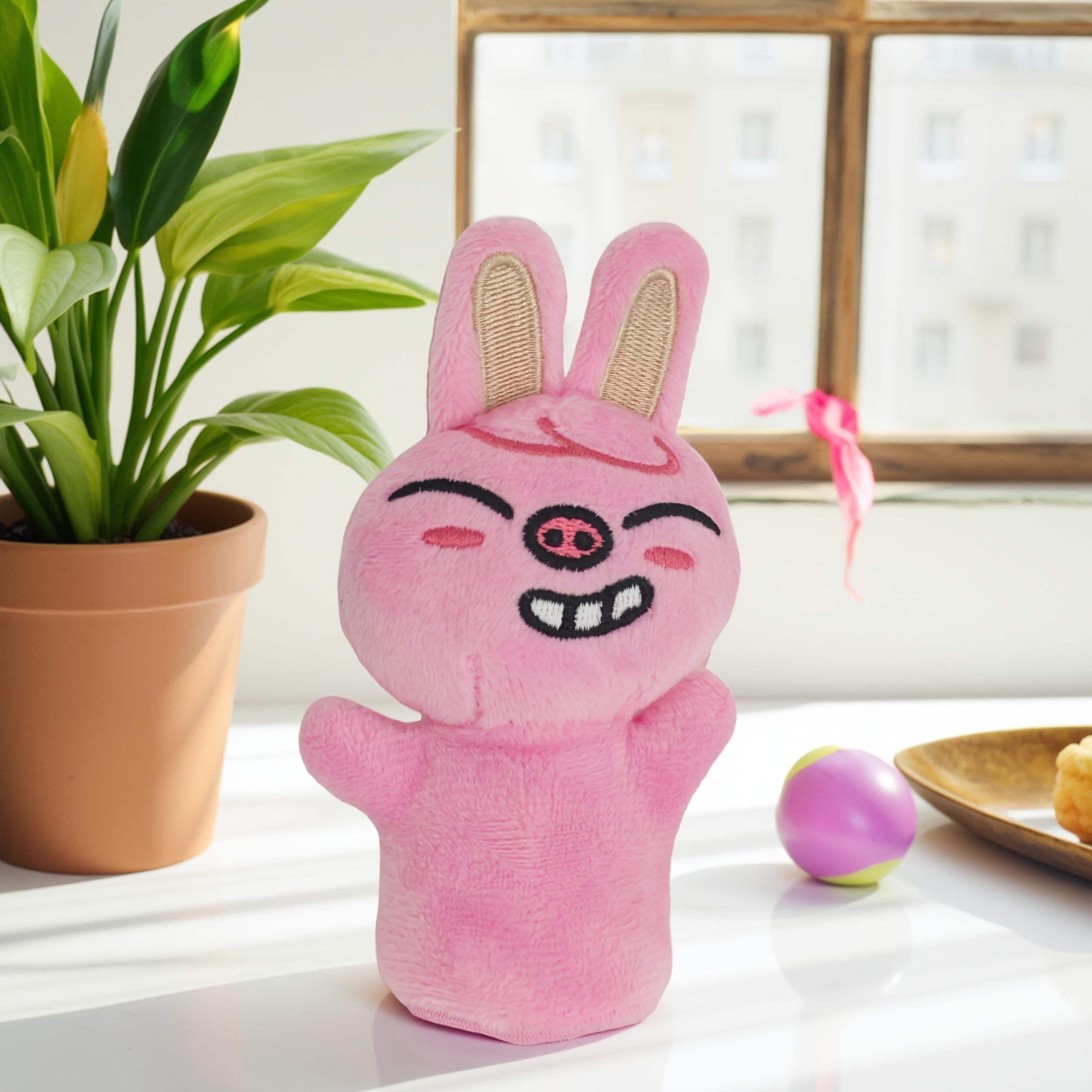 Mini Plush Doll Set Interactive Finger Puppet Toy