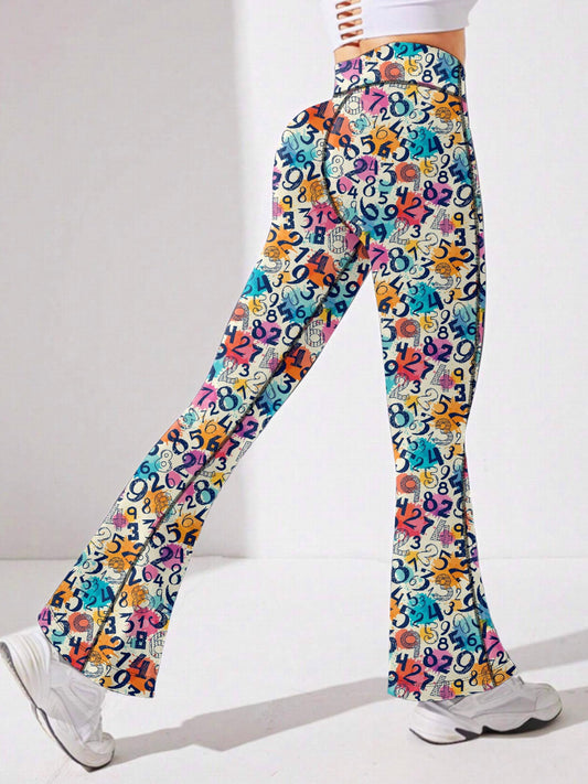 Flare Leg Yoga Pants High Stretch Fitness Running Bootcut