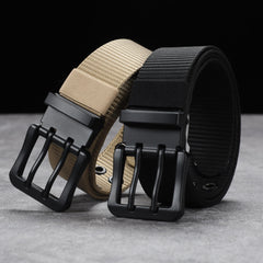 Nylon Square Belt Casual Leather Belt For Men