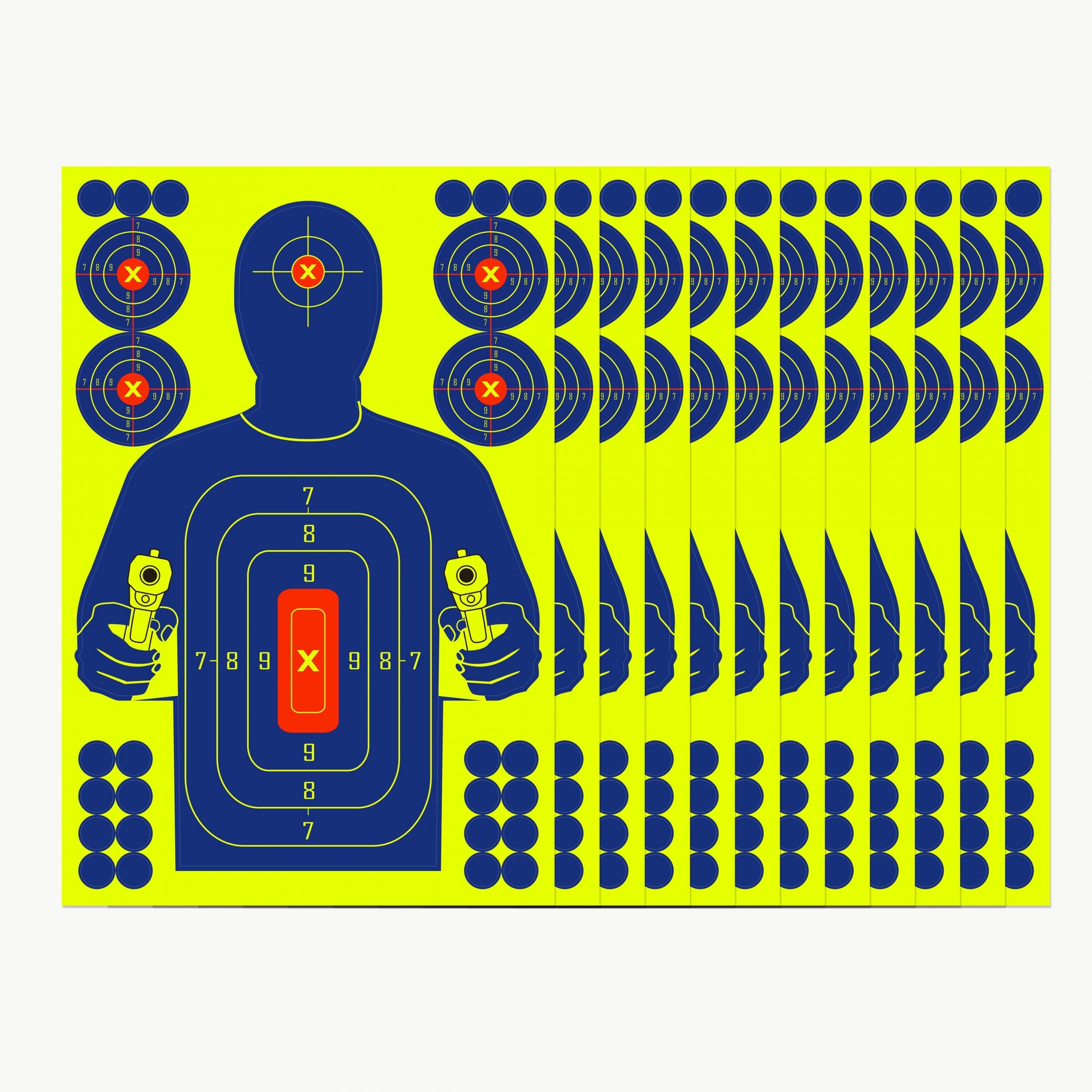 10pcs 30-48x45-72cm Airsoft Toy Shooting Targets Visible for Practice