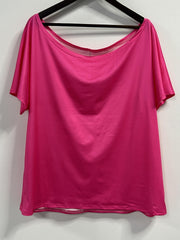  Solid Short Sleeve One Shoulder Top & Tie Dye Skirt Outfit