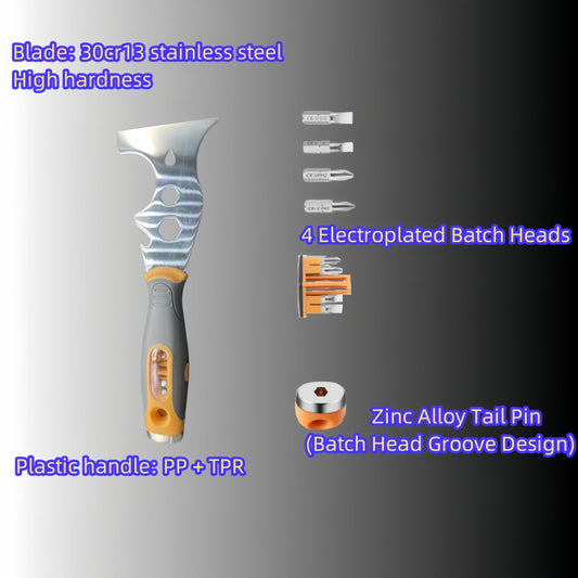 16-in-1 Multifunctional Scraper - Putty, Plaster, Metal Percussion
