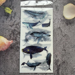 Whale Ocean Animal Stickers for DIY Notebook and Luggage