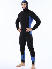 Men's 3mm Neoprene Hoodie 2 Piece Diving Suit
