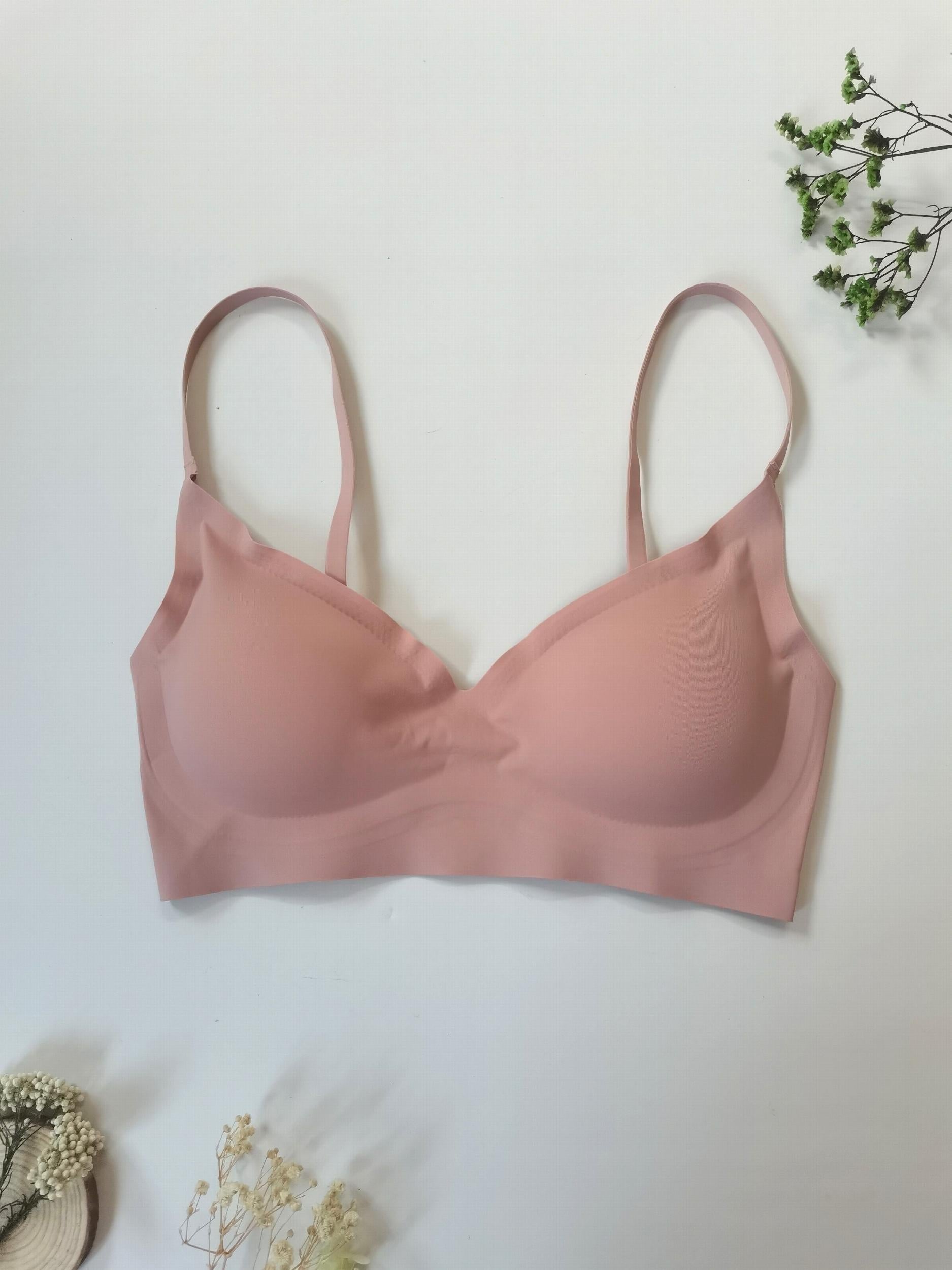 2pcs Seamless Wireless Bras Comfy & Breathable Intimates Bra