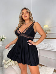  Sexy Nightdress Deep V Neck Sleep Tank Dress
