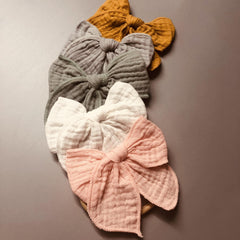 2pcs Baby Girls Bowknot Hairbands & Flower Sunglasses Set
