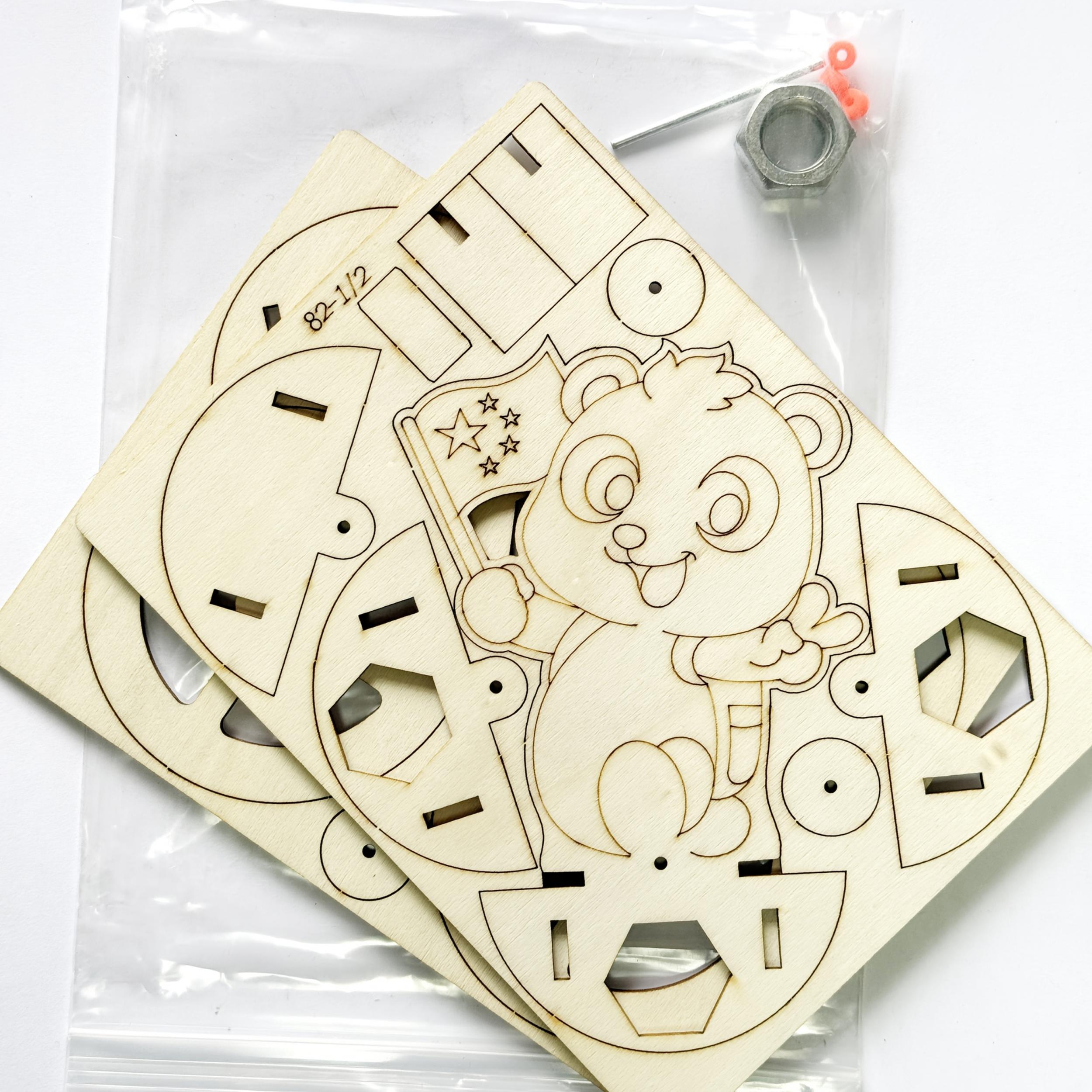 DIY Panda Tumbler Model Kit - STEAM Educational Science Experiment
