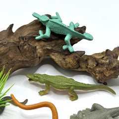 Educational Reptile & Amphibian Figurines PVC Animal Models 12pc Set
