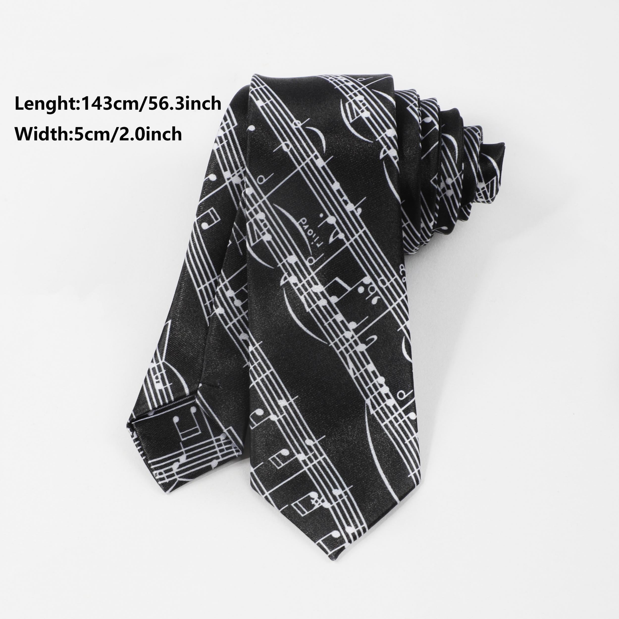 1pc Men's Music Note Necktie Clothing Accessories