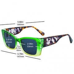 Y2K Square Sunglasses Retro Block Glasses UV400