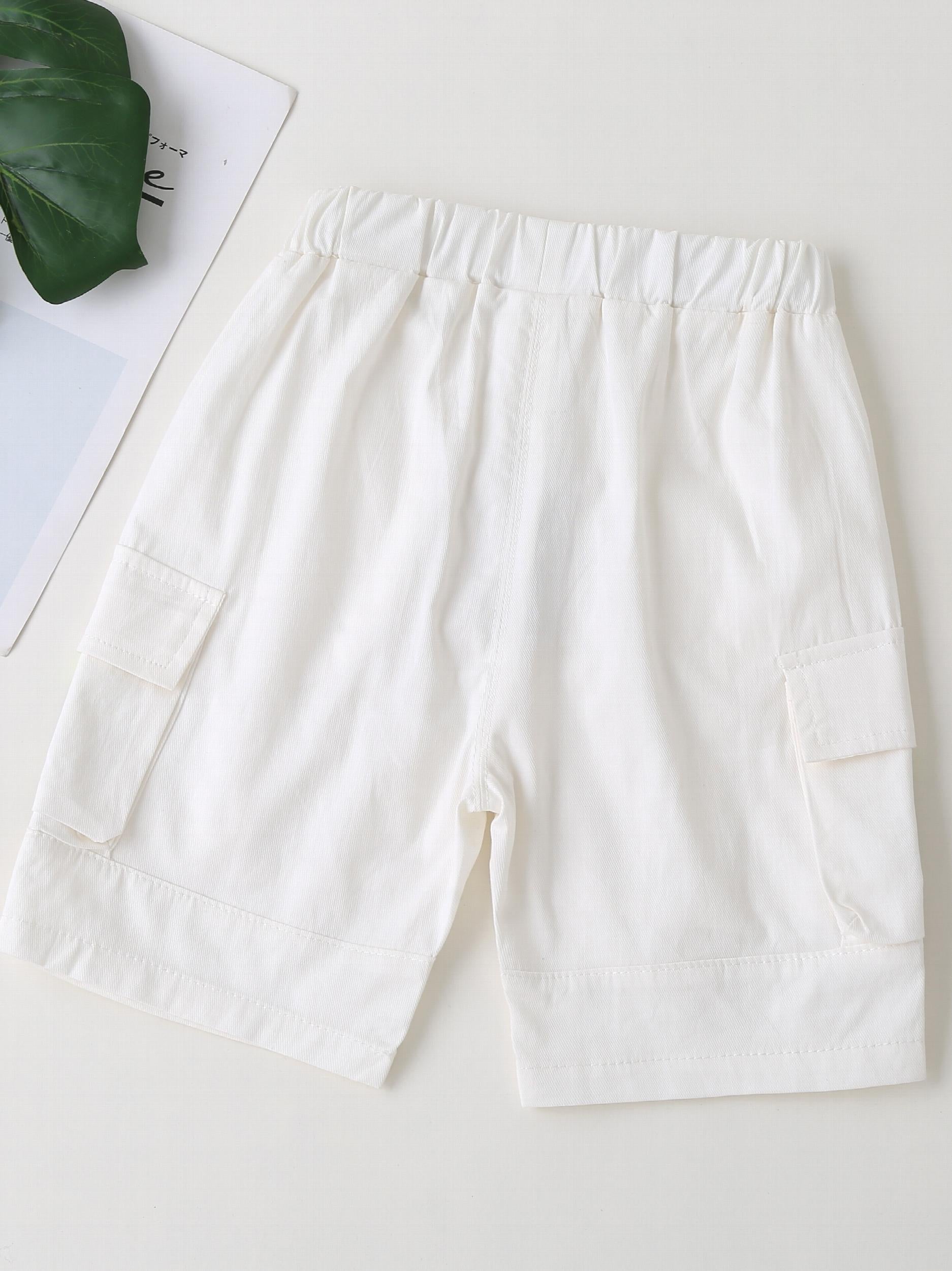 Boys Casual Elastic Waist Shorts for Summer