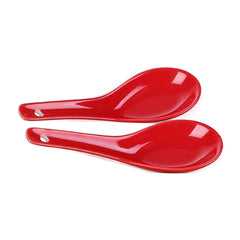 6pcs 13 46 Cm Ceramic Soup Spoon Set for Appetizer Cereal Ramen Dessert