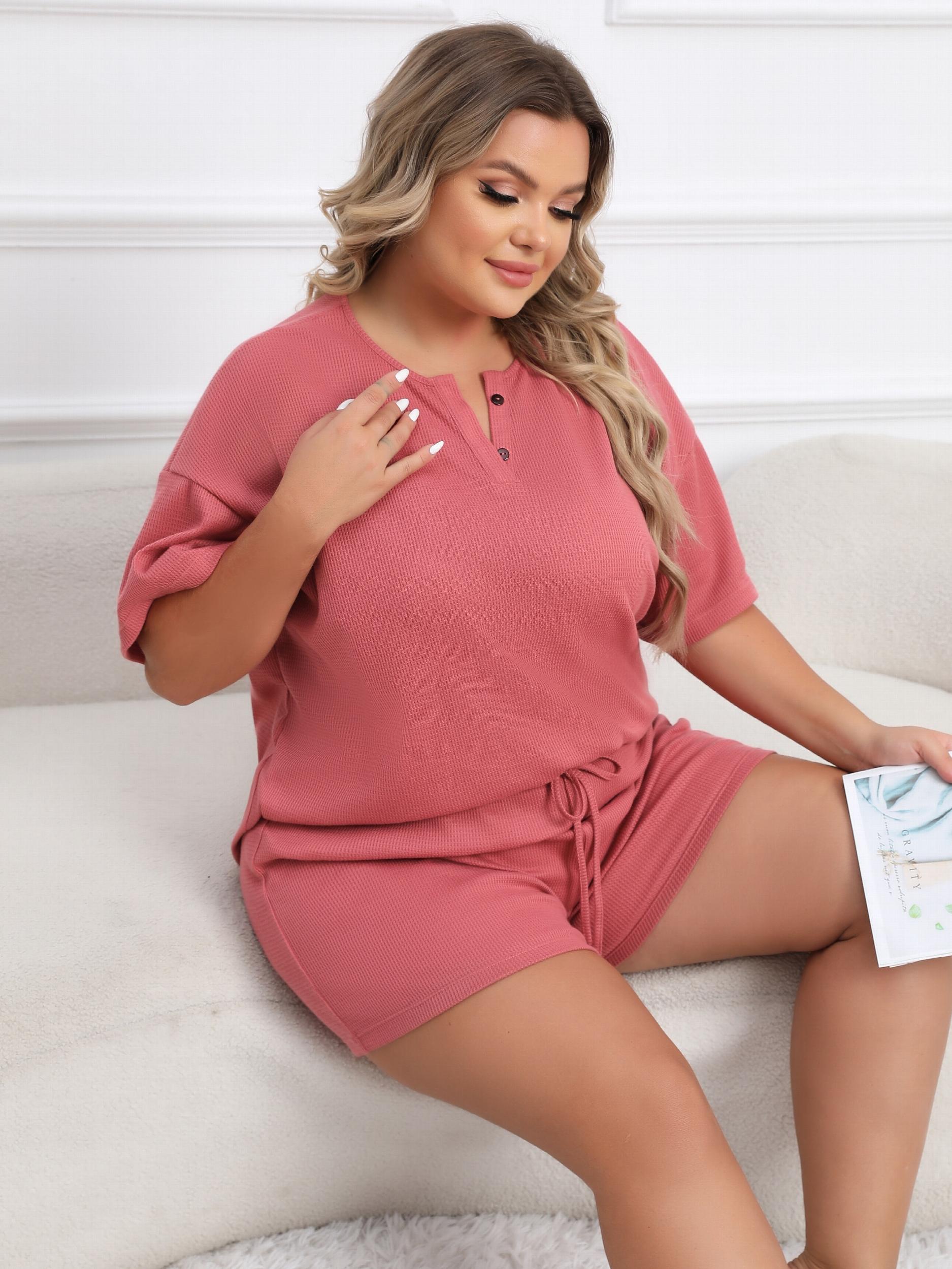  Short Sleeve Tee & Tie Shorts Pajama Set