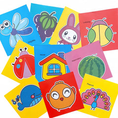 96pcs Paper Cut Set with Safe Scissors: Scissor Skills Activity Book for Crafts