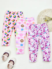 2pcs Baby Girls Cartoon Leggings Soft Ankle Pants