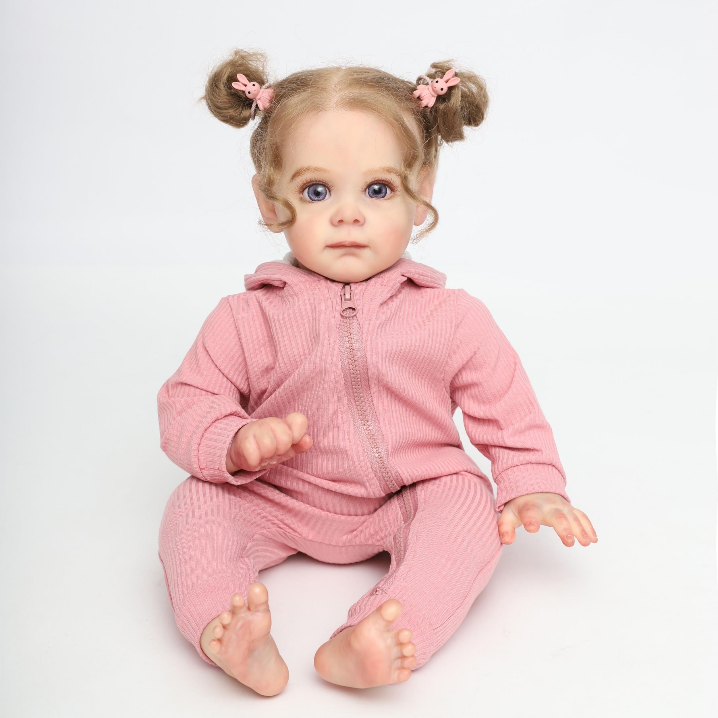 22" Full Body Silicone Vinyl Reborn Doll Realistic Newborn Soft Baby Doll