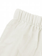 Summer Women's Elastic Waist Solid Shorts Casual Every Shorts