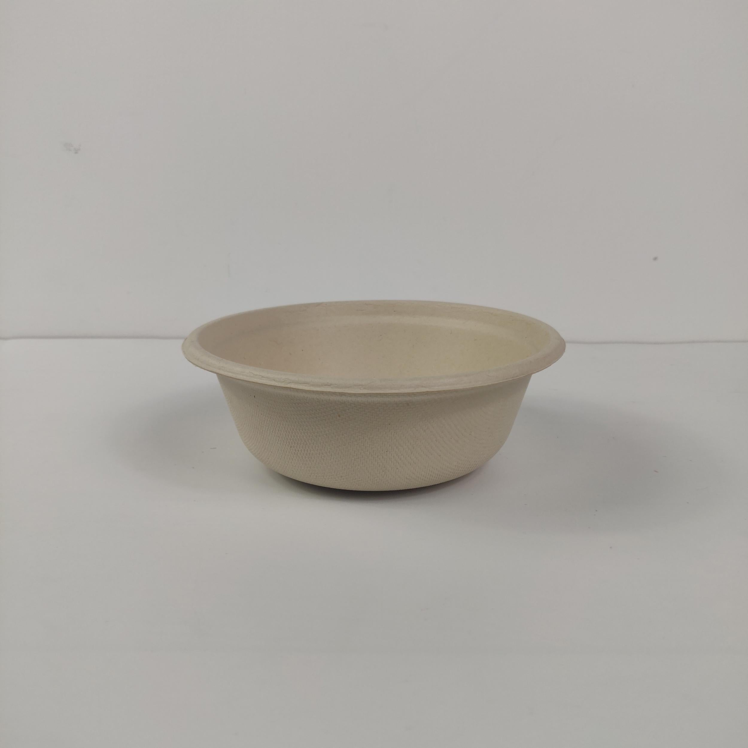 10pcs 16 oz Eco Friendly Biodegradable Sugarcane Pulp Bowl - Microwave Safe