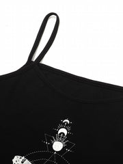 Y2K Grunge Butterfly Print Spaghetti Strap Top