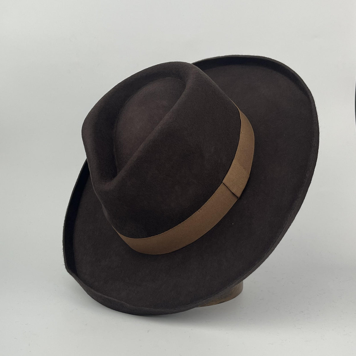 Brown Fedora Hats Jazz Hat with Big Brim Water for Men and Women