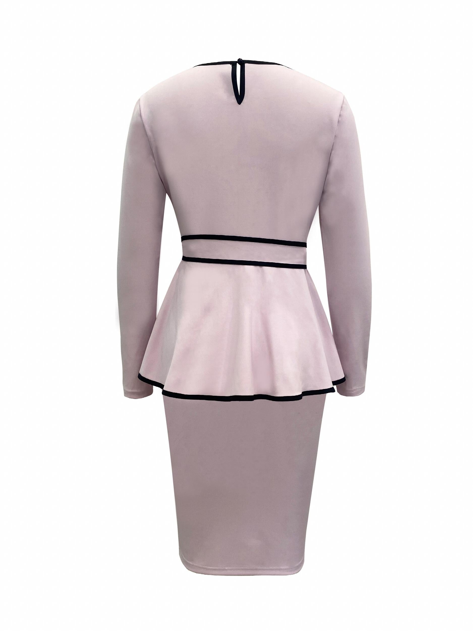 Keyhole Knotted Tops & Bag Hip Skirts Set