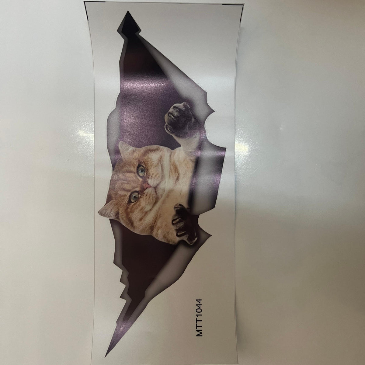 1pc Cat Car Sticker Animal Car Sticker Cartoon Decoration Sticker