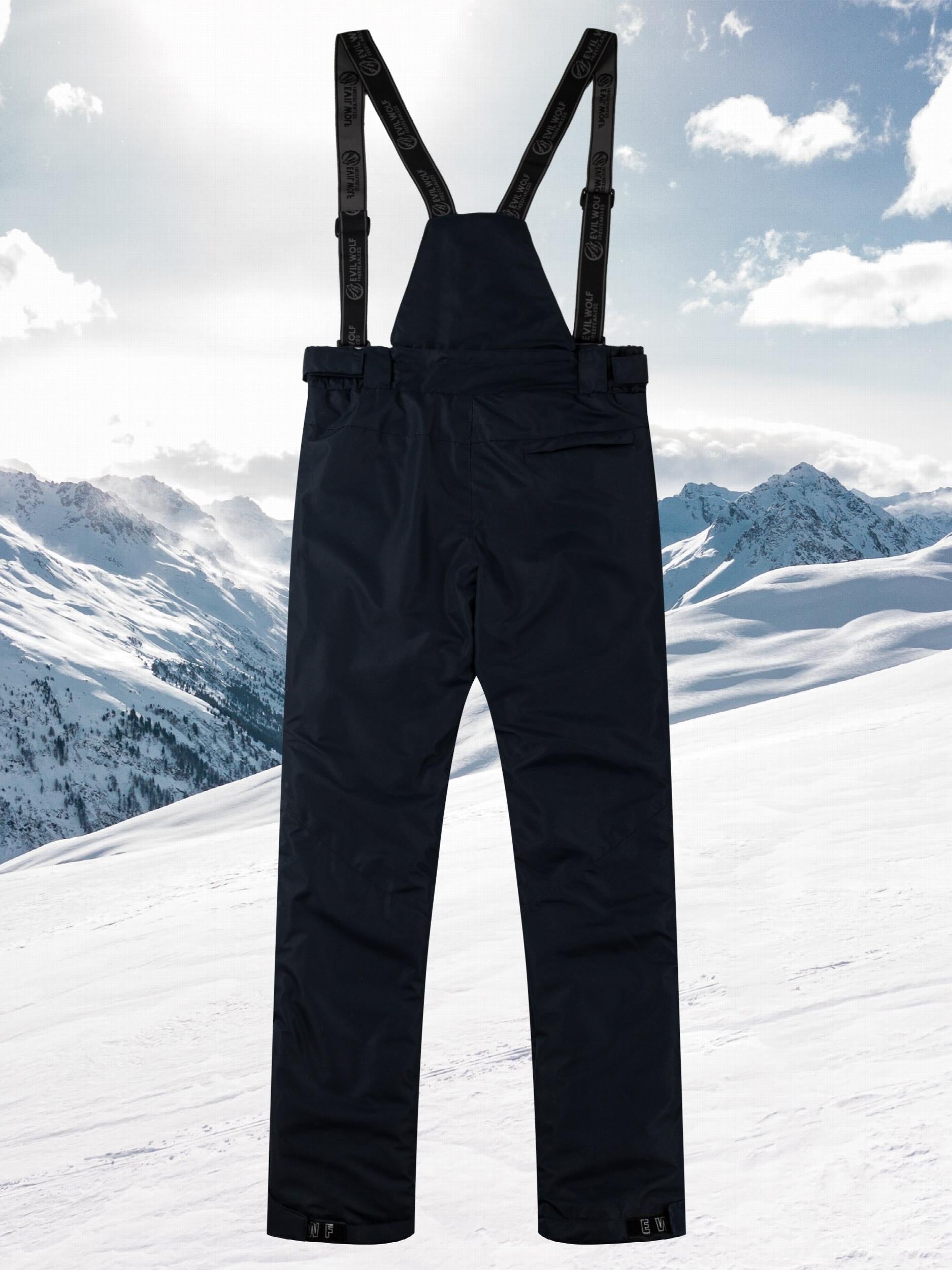 Men's Winter Thick Trouser & Suspenders Ski Wear
