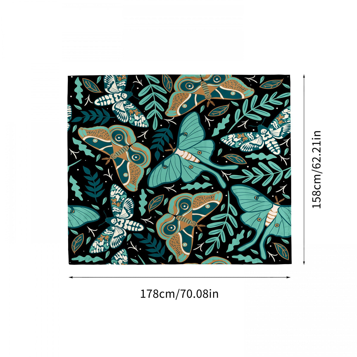 Outdoor Folding Waterproof Picnic Mat Butterfly Pattern for Camping