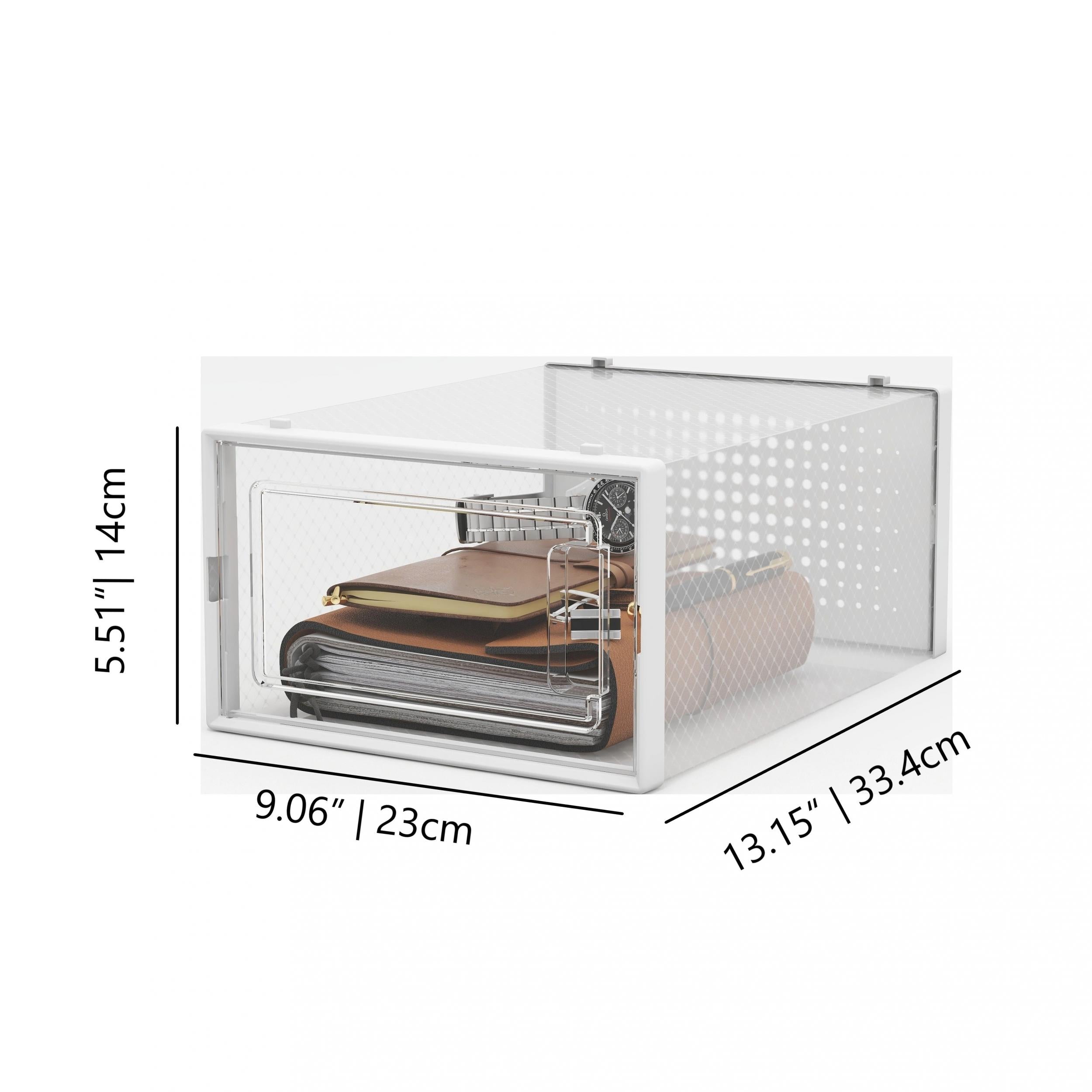 15pcs Plastic Folding Shoe Rack Box Shoe Storage Box Stackable Shoe Cabinet Draw