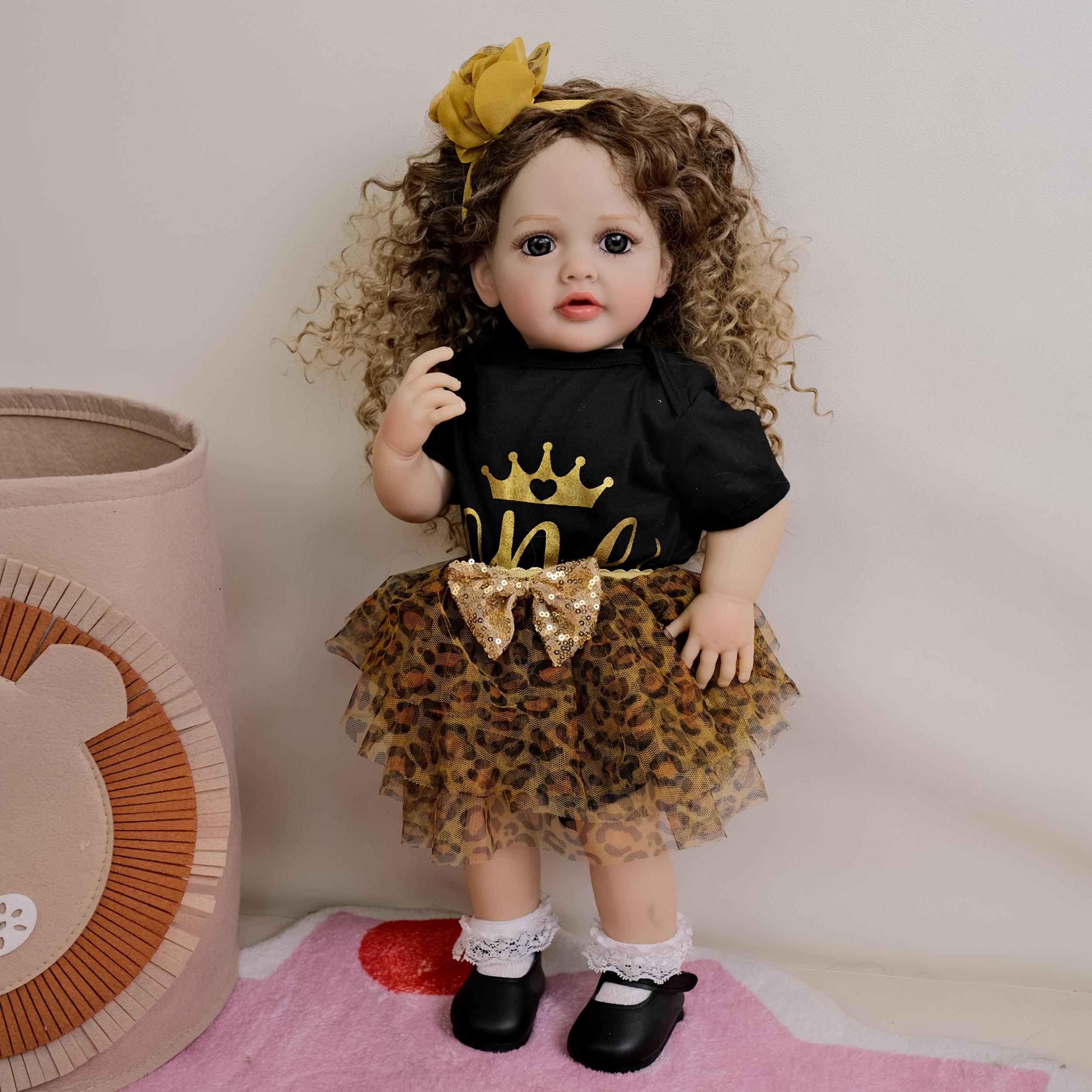 55 Reborn Doll Wavy Synthetic Wig Comic Book Theme Costume Gift
