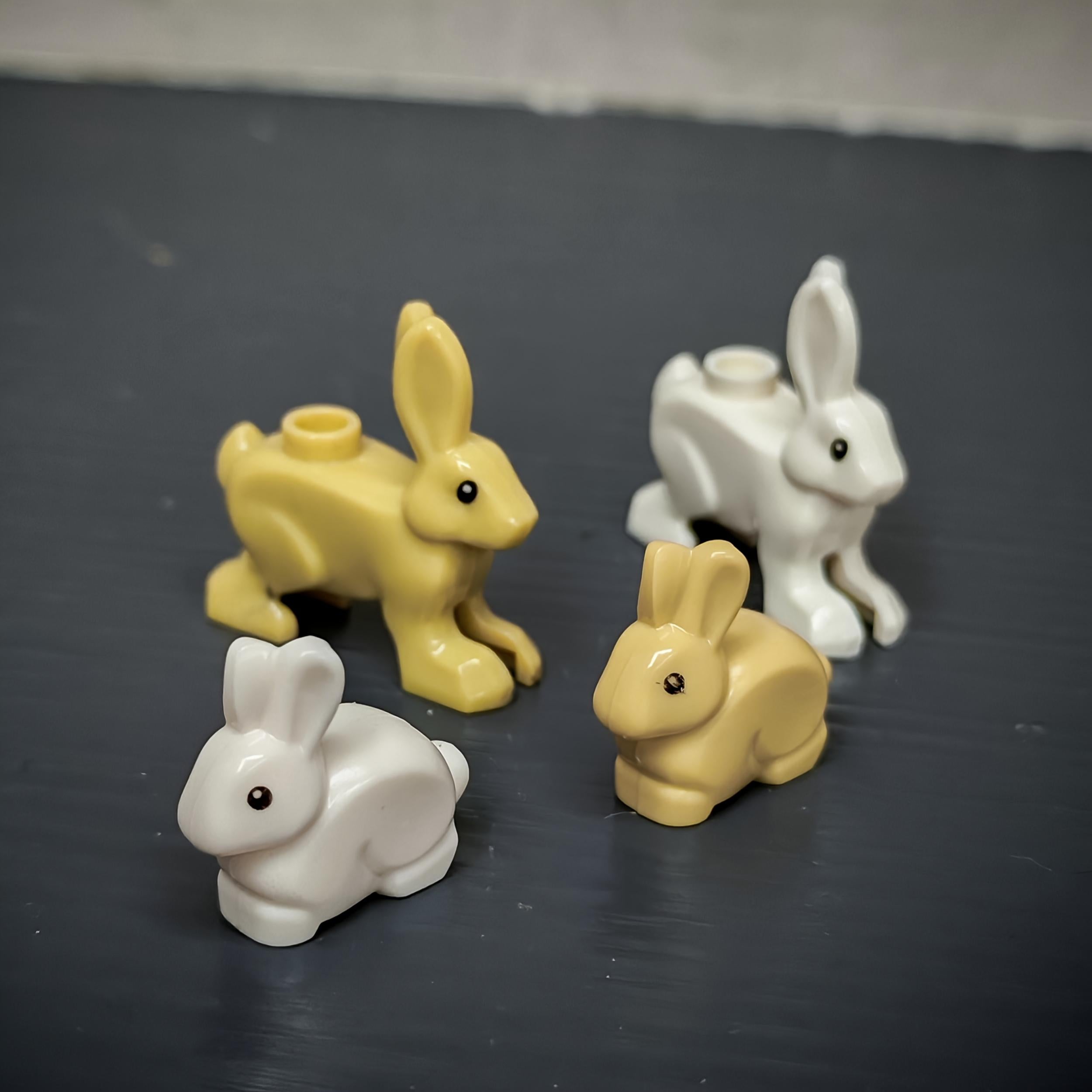 4pcs Rabbit Shaped Building Blocks Set, Animal Farm Theme for Kids 6-8 Years