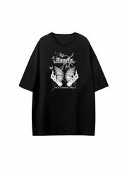 Butterfly Print T shirts Loose Hip hop Short Sleeve Shirt