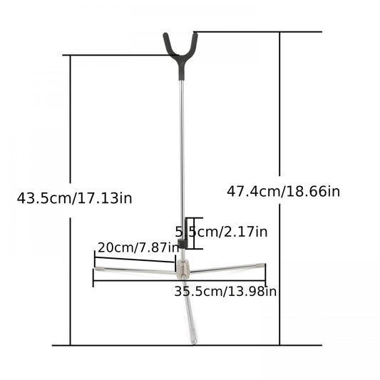 Portable Archery Recurve Bow Stand Holder Folding Rack