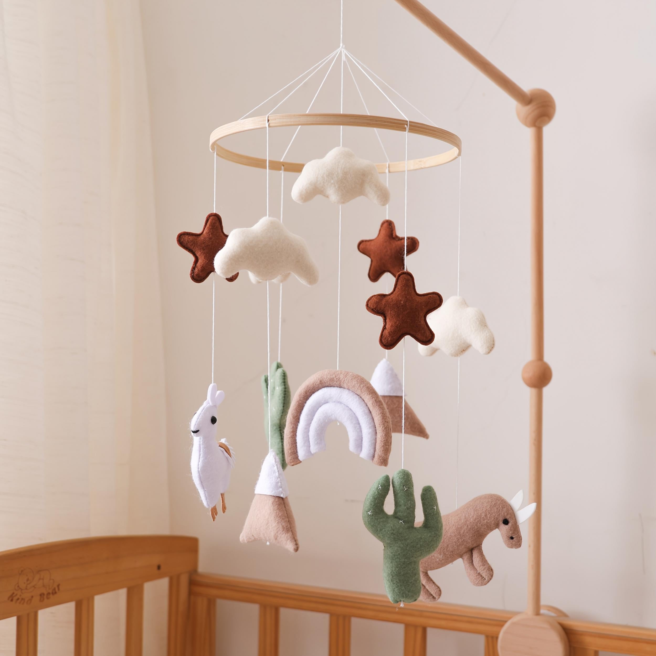 Baby Sheep & Star & Moon Bed Bell Crib Alpaca Theme Bed Bell