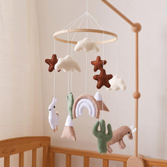 Baby Sheep & Star & Moon Bed Bell Crib Alpaca Theme Bed Bell