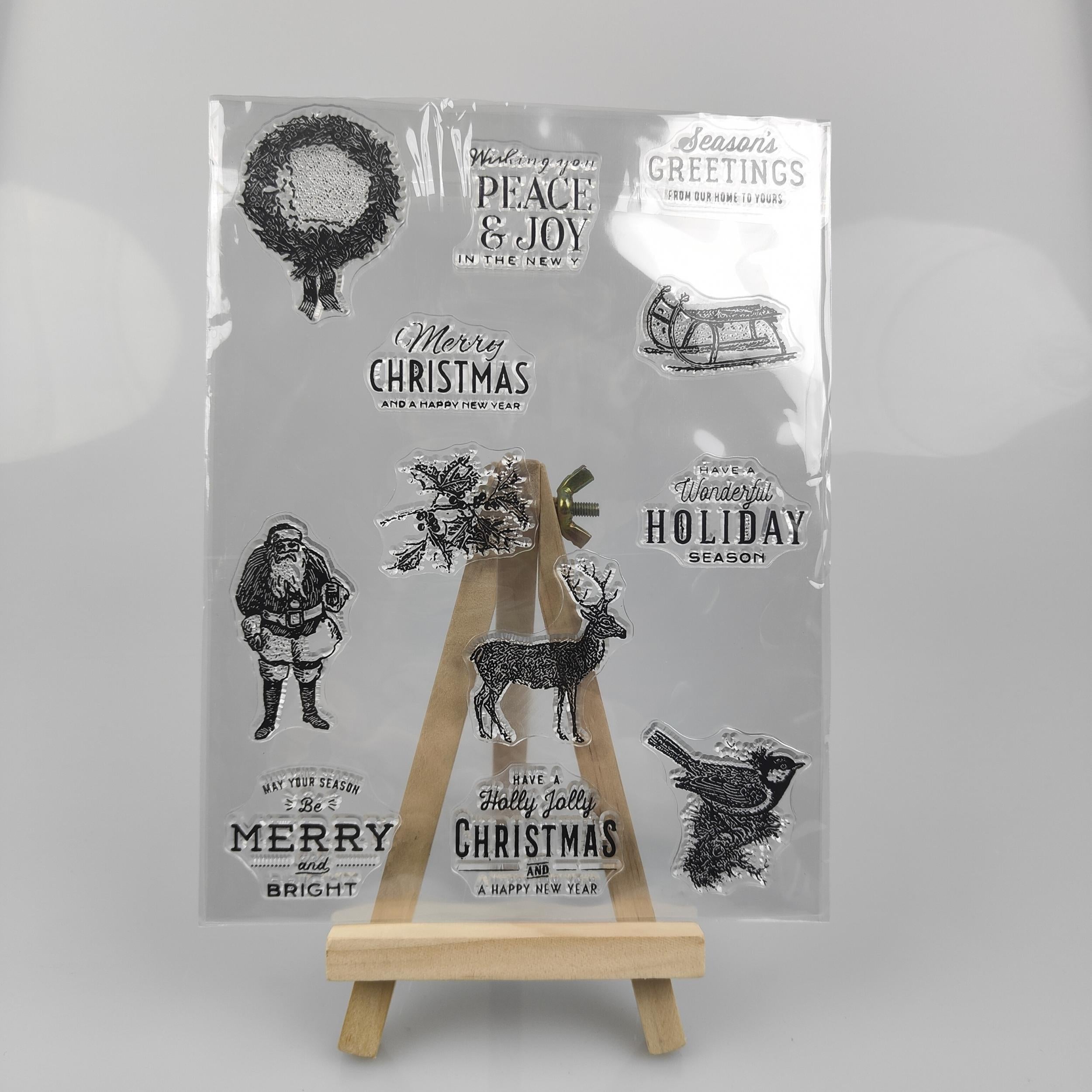 Santa Claus Clear Stamps Scrapbooking Decor Embossing DIY Greeting Card