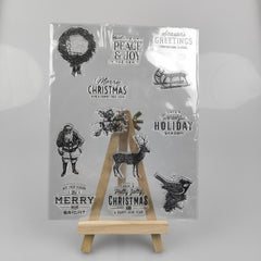 Santa Claus Clear Stamps Scrapbooking Decor Embossing DIY Greeting Card