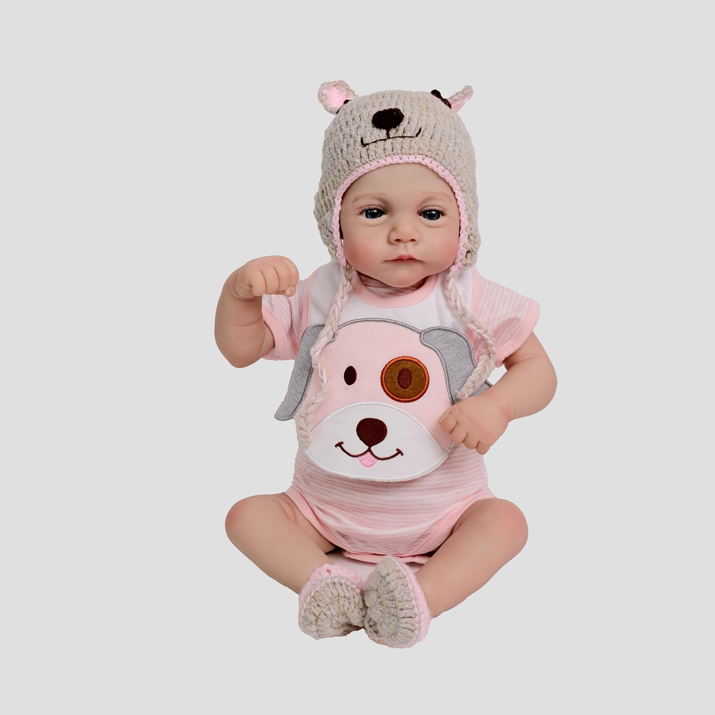 Handcrafted Reborn Baby Doll with Cloth Body - Realistic & Pink Options