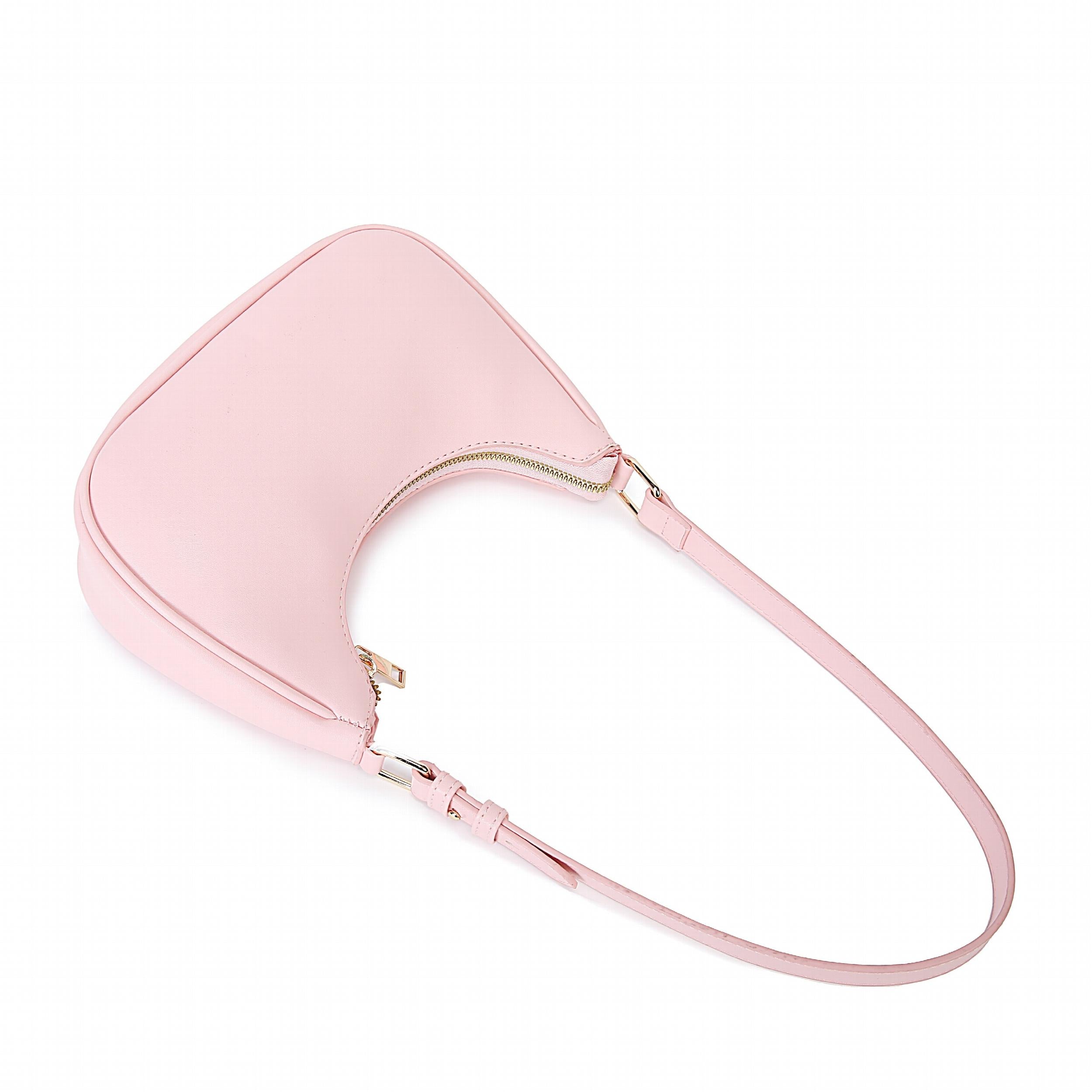 Minimalist Crescent Bag Stylish PU Leather Hobo Shoulder Bag