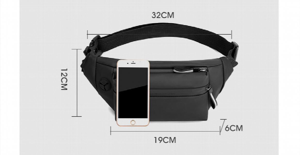 Waterproof Waist Bag Fanny Pack Outdoor Sports Crossbody Bag