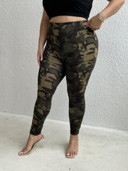 Women's Plus Camo High Rise Skinny Trousers